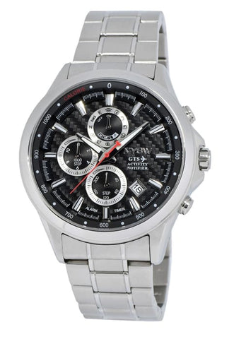 NYSW - World's 1st Hybrid Smartwatch for Men with Perpetual Calendar. This Luxury Fitness Tracker with Direct Steps Reading on Dial Advanced Discreet Haptic Vibration Notification (TC-NY-MH-05)